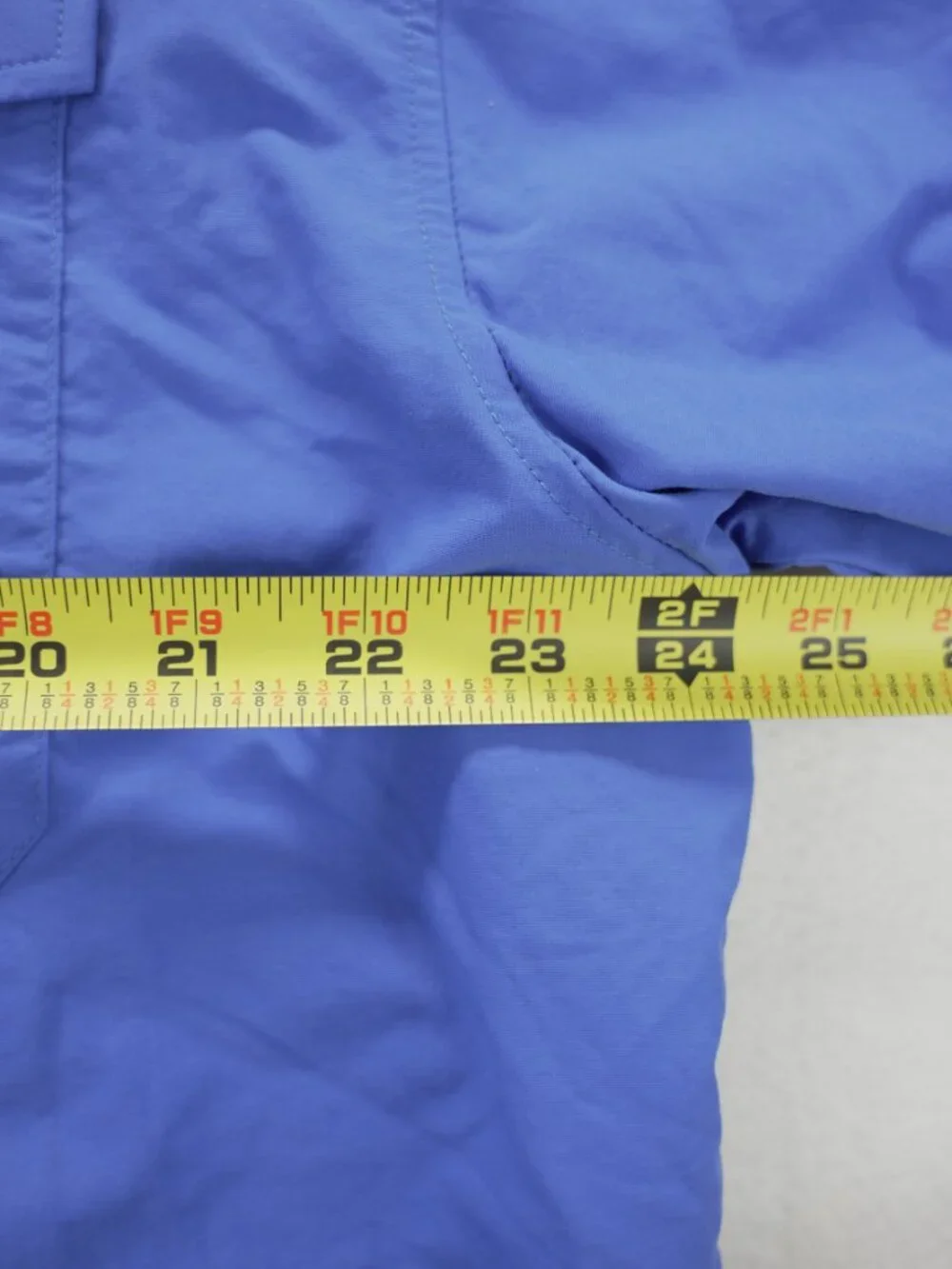 Columbia PFG Shirt Mens L Blue 100% Polyester Omni Shade Vented Fishing Ocean - Picture 6 of 10